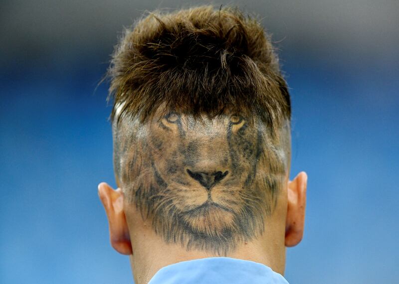 Uruguayan footballer Sebastian Sosa during the warm up for an international friendly against Canada in Slovakia. Reuters