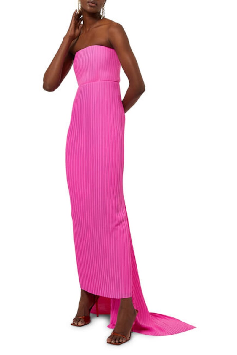 Strapless dress, Dh2,450, Solace London, Bloomingdales. Photo: Bloomingdales