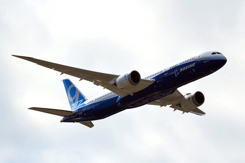 Boeing has 409 orders for its 787-9 aircraft, above, but only delivered its first on July 11 to Air New Zealand. Carl Court / AFP