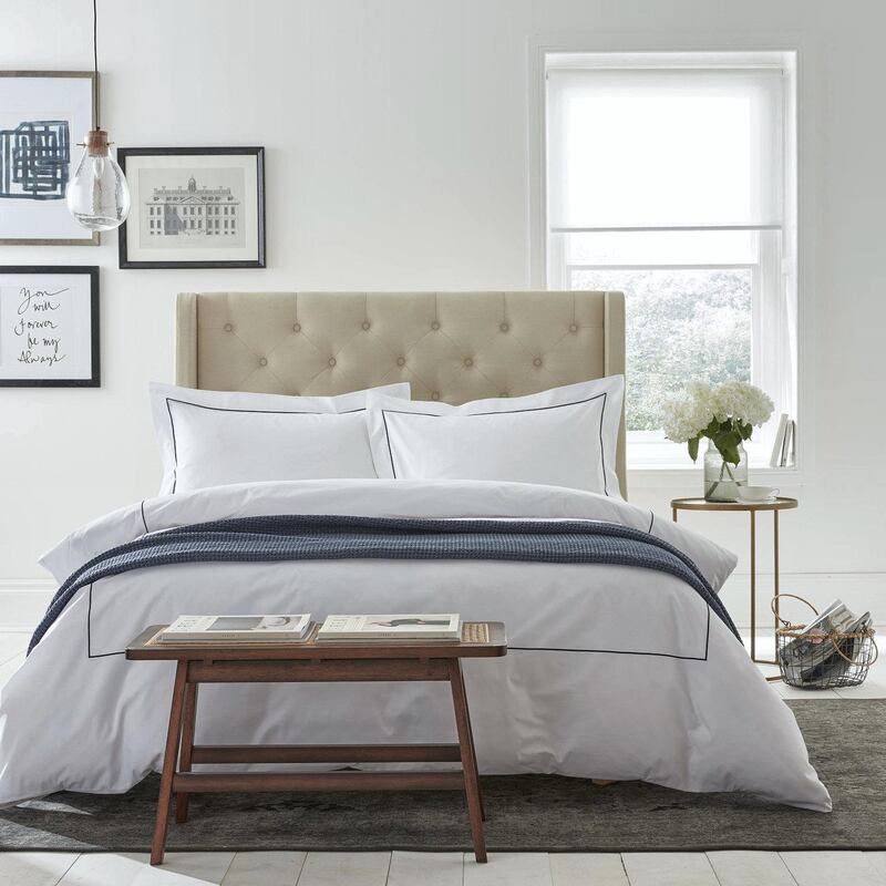 Invest in good quality linen and do your up bedroom in soft colours to make it a restful space. The Fine Cotton Company