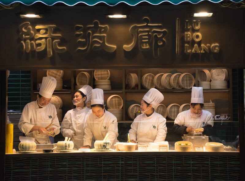 Food and travel category runner up: 'Cooks craft their famed dim sum in Shanghai's Yu Garden District' by Ian Douglas Scott