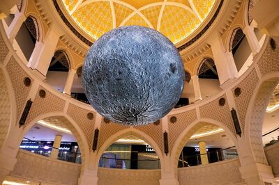 See the Museum of the Moon at Dubai Mall. Dubai Mall