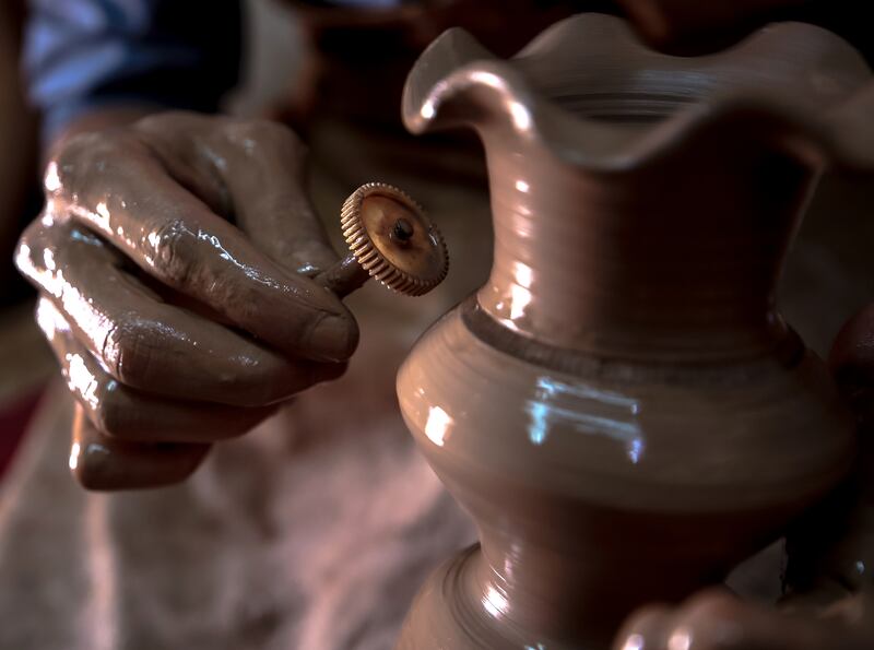 El Adel’s family come from the city of Mansoura in Egypt, where his grandfather and father learnt the art of pottery