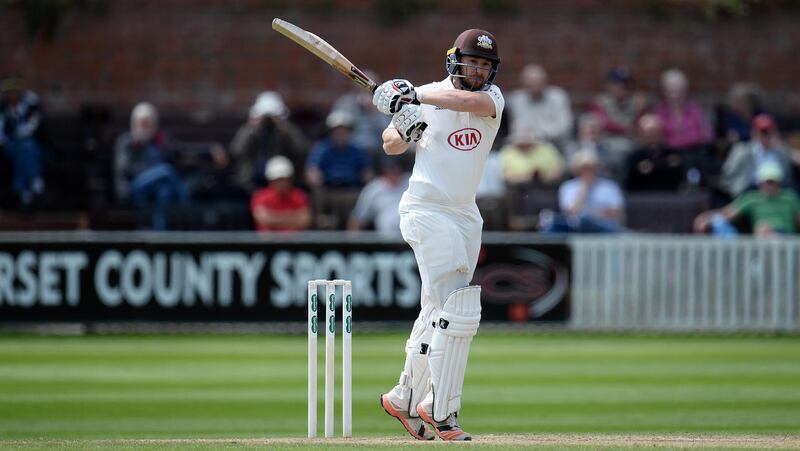 TAUNTON, ENGLAND - AUGUST 10: Mark Stoneman of Surrey bats during Day Four of the Specsavers County Championship Division One match between Somerset and Surrey at The Cooper Associates County Ground on August 10, 2017 in Taunton, England. (Photo by Harry Trump/Getty Images)