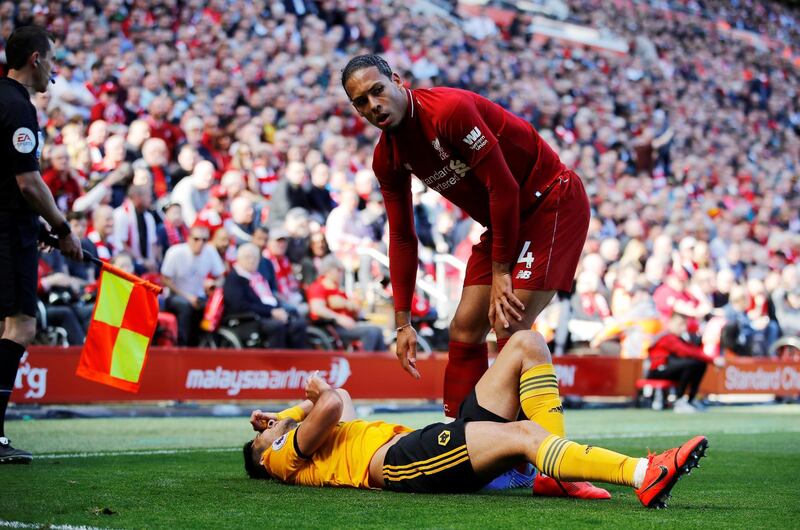 Centre-back: Virgil van Dijk (Liverpool) – A colossus. The Dutchman has seemed bigger, quicker, calmer and better than everyone else in an extraordinary season. Phil Noble / Reuters