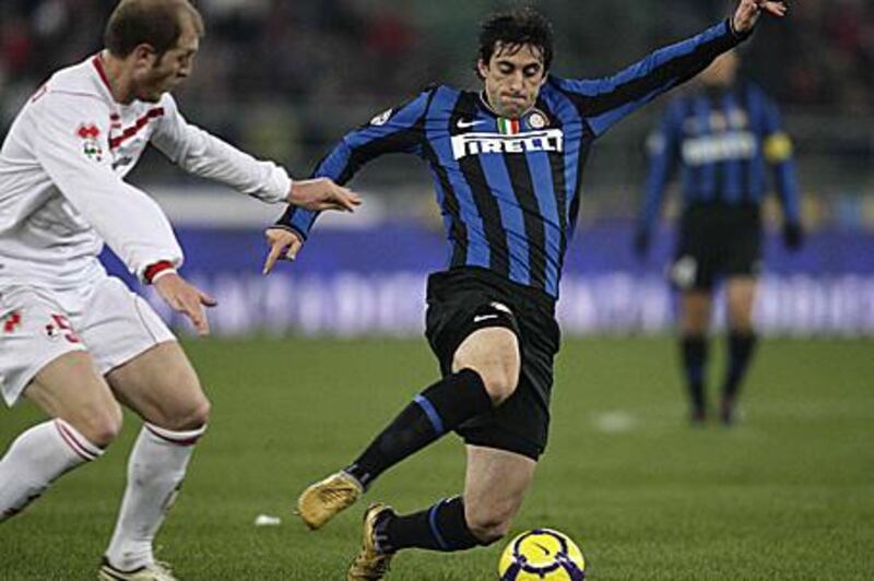 The Argentine striker Diego Milito has bagged an impressive goals return this season for Inter Milan, scoring 15 goals in Serie A from 24 games Jose Mourinho's side.