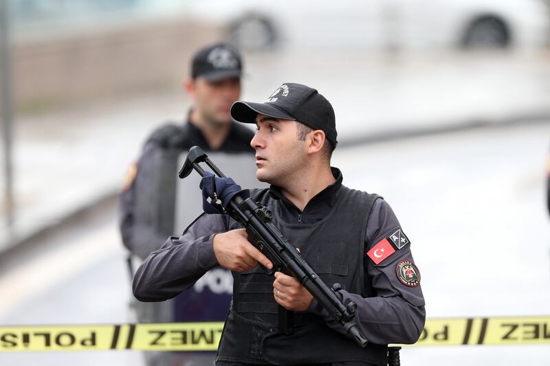 Police in Turkey have arrested 33 people suspected of planning terror attacks ahead of local elections. EPA