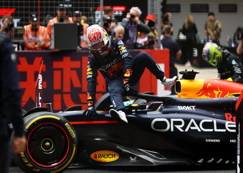 Red Bull's Max Verstappen won the Chinese GP sprint race. Reuters