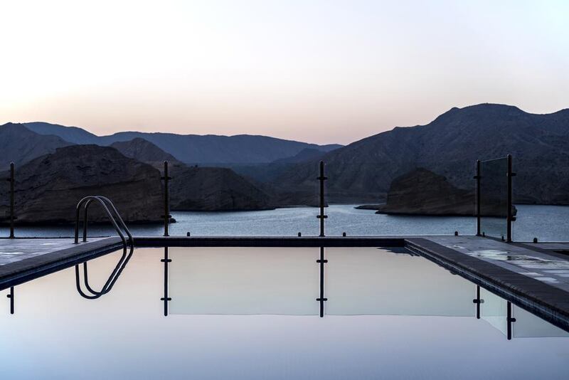 Barr Al Jissah is located on the outskirts of Muscat and is surrounded by craggy clifftops.  Courtesy Barr Al Jissah