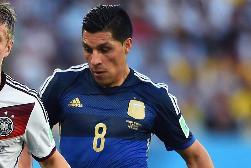 Enzo Perez appeared for Argentina at the 2014 World Cup in Brazil. Laurence Griffiths / Getty Images