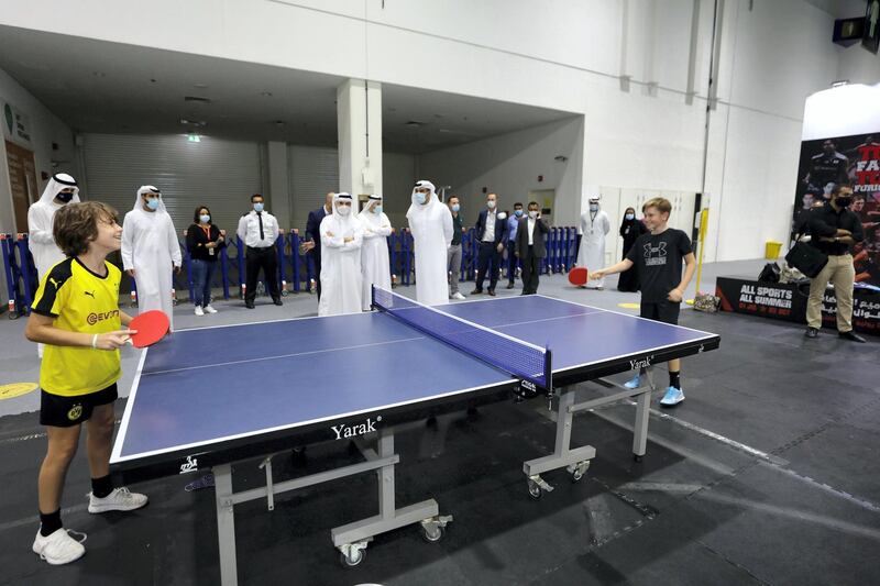 Dubai World Trade Centre is transformed into a safe sports facility to host Dubai Sports World until October 3. Courtesy: Dubai Media Office