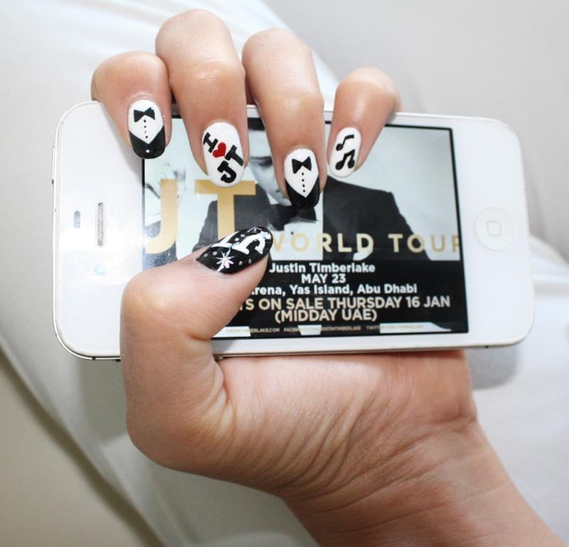 Justin Timberlake inspired nail art from The Nail Spa (Courtesy: The Nail Spa)