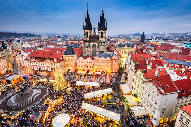 Prague's Christmas market is a beloved fixture of winter in the city. Getty Images