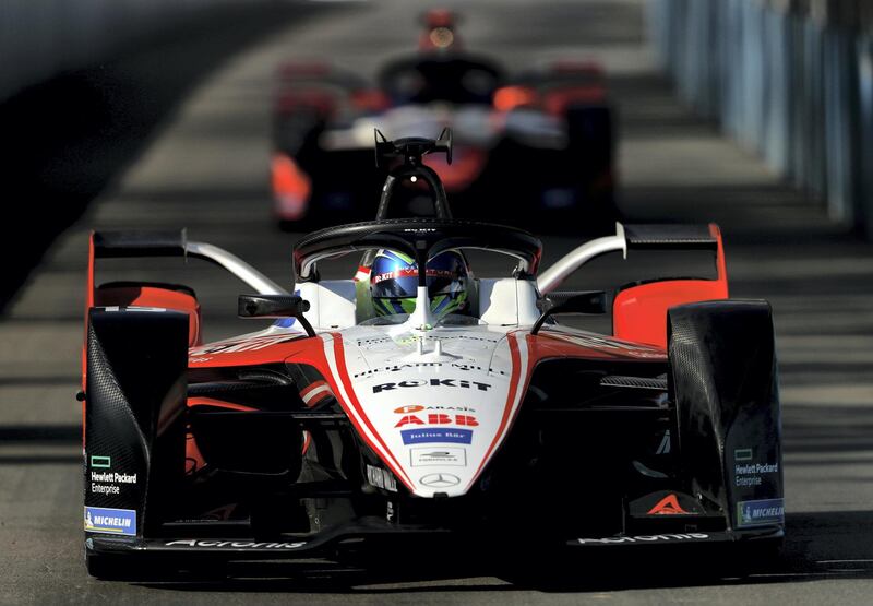 RIYADH, SAUDI ARABIA - NOVEMBER 23: Felipe Massa of Brazil driving the (19) Mercedes-Benz EQ Silver Arrow 01 and Team VENTURI RACING  during practice ahead of the ABB FIA Formula E Championship - Diriyah E-Prix  on November 23, 2019 in Riyadh, Saudi Arabia. (Photo by Francois Nel/Getty Images)