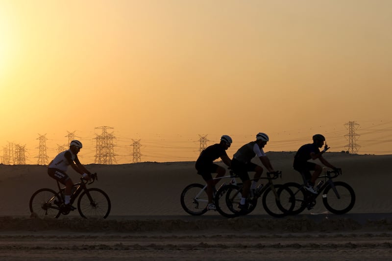 Al Qudra Cycling Track in Dubai is a popular destination for cyclists. AFP