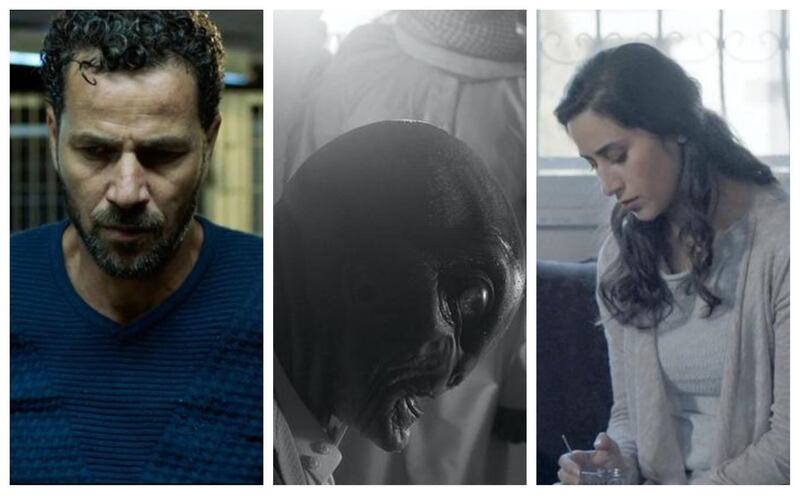 Eight Arab films are screening at the Palm Springs International Shortfest this June. From left to right, stills from 'The Present', 'Arabian Alien' and 'Give up the Ghost'. Philistine Films / Native Liberty, Sundance Institute, Zain Duraie