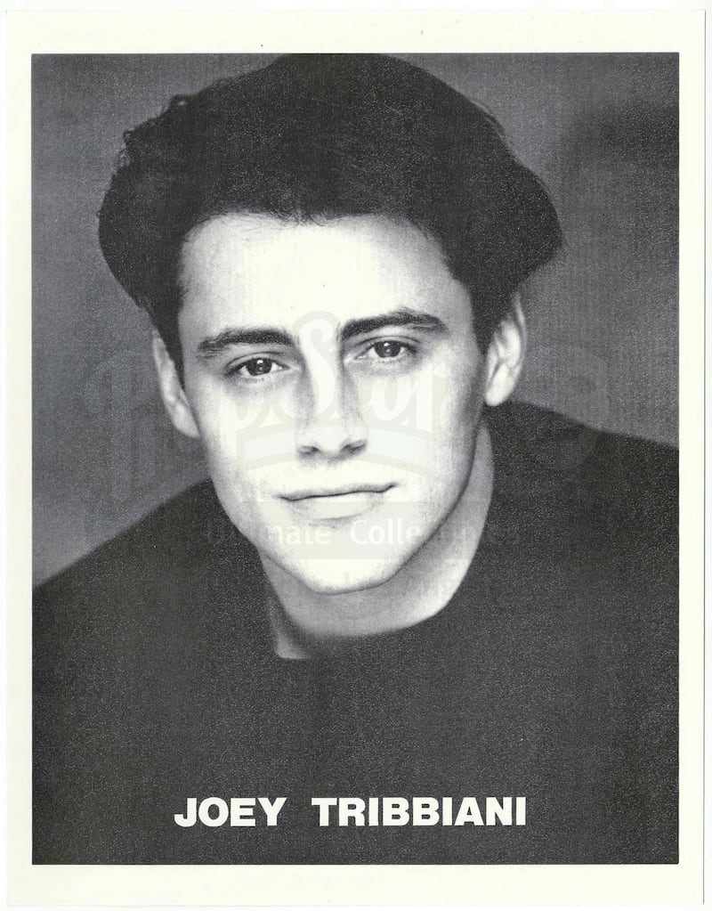 Joey Tribbiani's Dry Cleaners Black and White Headshot. Courtesy Prop Store