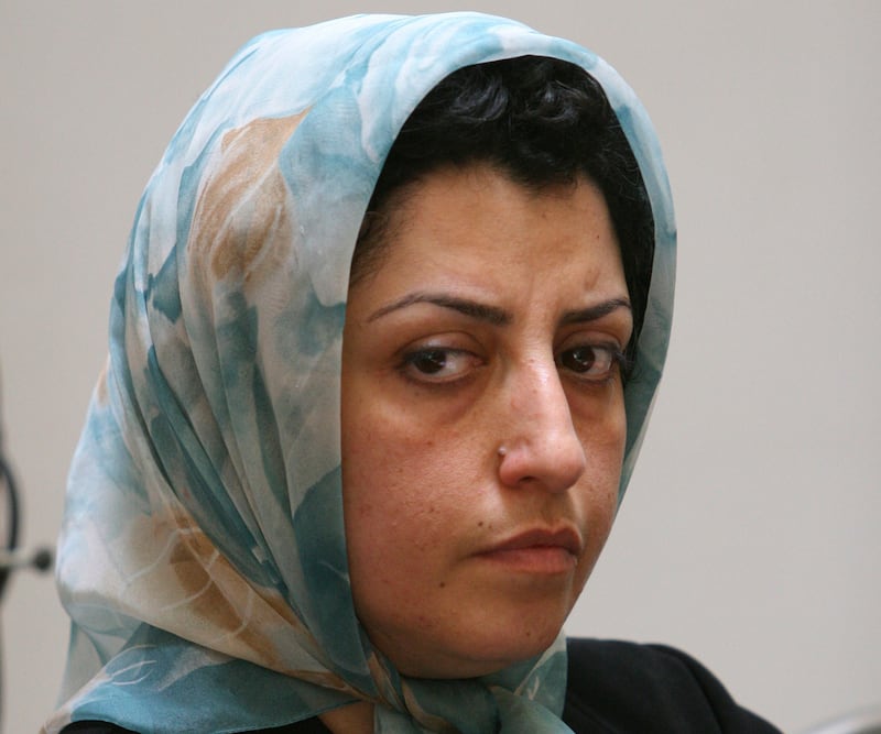 After her sentence, Narges Mohammadi, pictured in 2007, will be banned from travelling abroad and owning a mobile phone for two years. AP