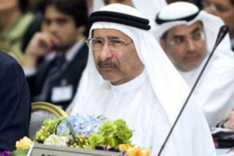 Sultan al Suwaidi, the Central Bank Governor, at the Financial Action Task Force forum.