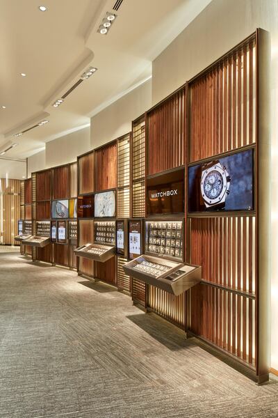 The WatchBox Middle East retail space in DIFC 