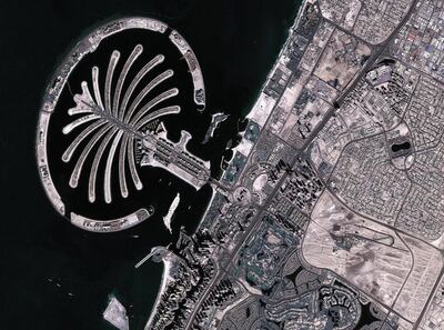 UAE, April 14, 2014- The Emirates Institution for Advanced Science and Technology (EIAST) has announced that DubaiSat-2â€™s in orbit commissioning is complete and the satellite is now fully operational.
 
The satellite had undergone the Launch and Early Operations Phase (LEOP) starting last November 21, 2013, this phase requires testing for the satellite to verify and validate the operation of the system and subsystem level electronics of the spacecraft and how they function under the harsh space environment.
Photo shows  Picture taken by DubaiSat â€“ 2 
of the Palm in Dubai
Courtesy  EIAST