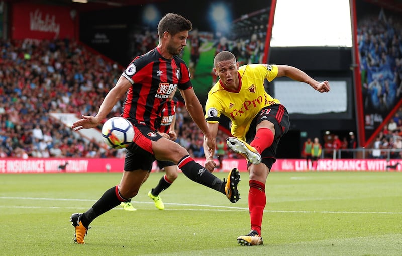 Left midfield: Richarlison (Watford) – The Brazilian tormented Watford, combined well with Andre Gray and showed why Watford invested £11 million in his services. Matthew Childs / Reuters
