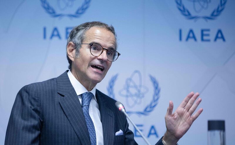 Rafael Grossi, head of the IAEA, says the agency cannot 'provide assurance that Iran's nuclear programme is exclusively peaceful'. AFP