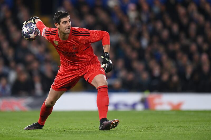 REAL MADRID RATINGS: Thibaut Courtois – 7. Received a hostile reception on his return to Stamford Bridge but had little to worry about before he stood big to deny Cucurella on the stroke of half-time. Superb when needed. Getty 