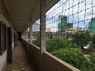 Inside the Tuol Sleng Genocide Museum in Phnom Penh, Cambodia. Rosemary Behan