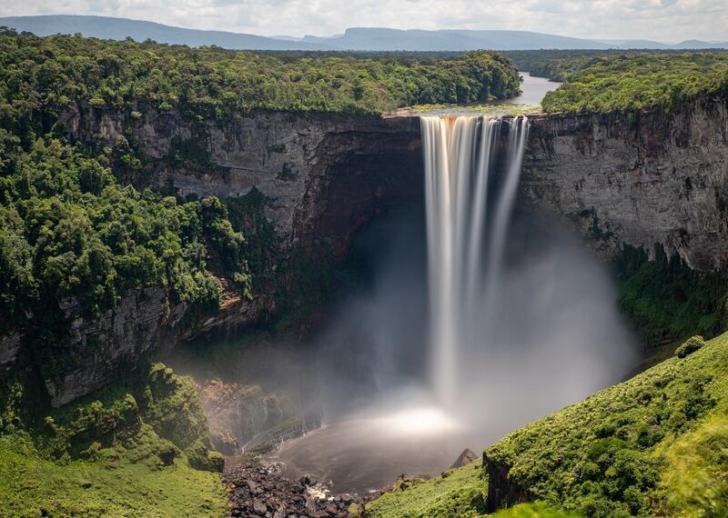 The majestic Kaieteur Falls receive just a few thousand visitors through the year. Courtesy Jamie Lafferty
