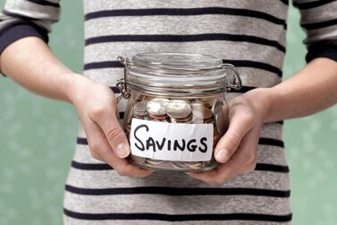 Nearly 22 per cent of UAE respondents reported not being able to save any of their income over the past year, whereas about 20 per cent reported saving less than 10 per cent of their annual income, and 18 per cent reported saving between 11 to 20 per cent of their annual income, according to a Bayt.com survey. Getty Images