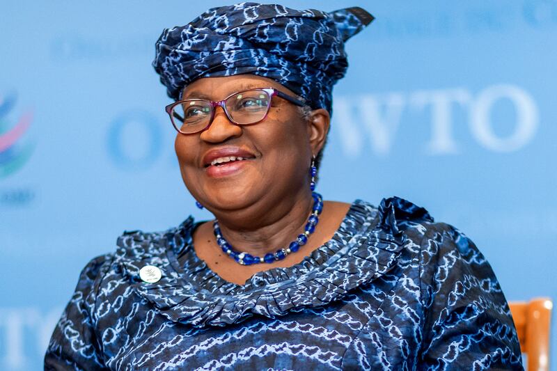 Ngozi Okonjo-Iweala, director general of the World Trade Organisation, will lead the Geneva-based body's ministerial conference in Abu Dhabi on February 26. AP