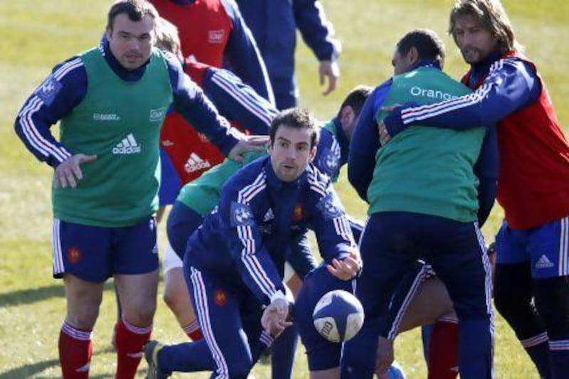 France players train ahead of the clash with England.
