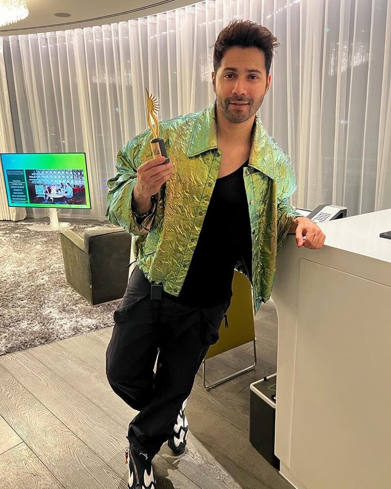 Actor Varun Dhawan performed at the IIFA Awards gala in Abu Dhabi. Photo: IIFA