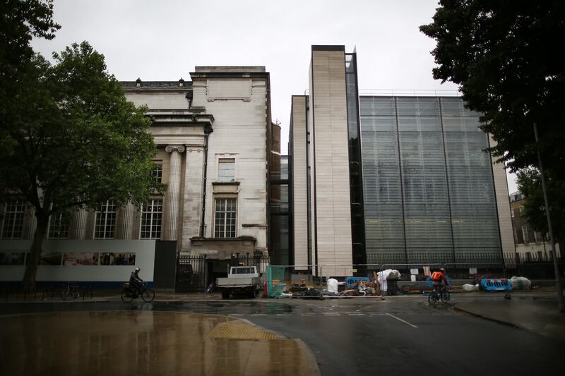 The British Museum's new World Conservation and Exhibitions Centre, right, adjoining the original building, in 2014