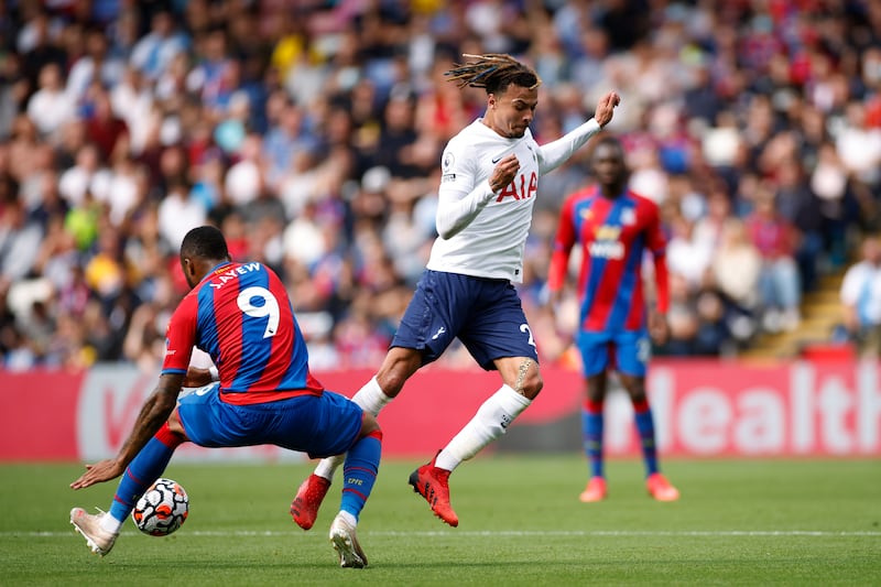 Dele Alli - 5: It says a lot about how little he was involved that the midfielder’s most noteworthy moment of the first half was barging Kouyate over near the dugouts. While things didn’t get too much better in an attacking sense, the midfielder grafted and made a superb block to deny Ayew. Reuters