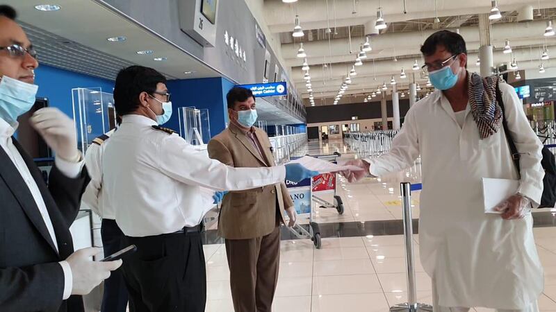 A total of 227 Pakistani citizens in the UAE were repatriated on Saturday. Courtesy - Consulate General of Pakistan in Dubai 