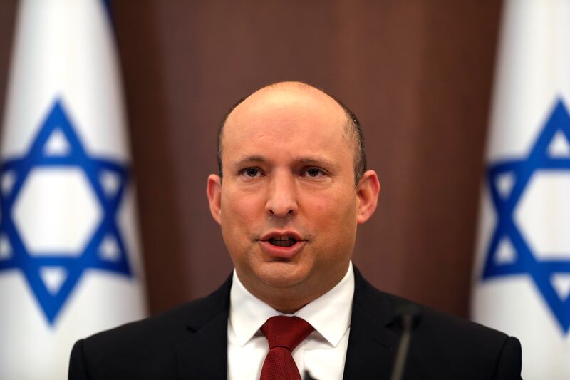 Israeli Prime Minister Naftali Bennett has urged negotiators from the US and Europe to take a firmer line against Iran. Photo: AP