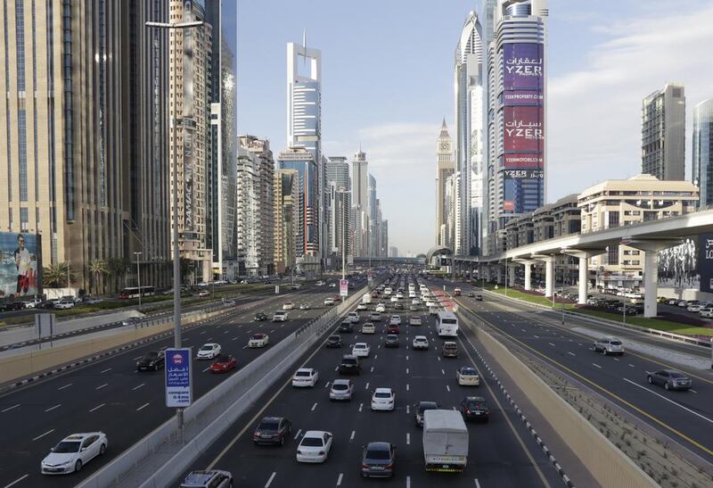 Though Emirates NBD Dubai Tracker index indicates a slowdown in the non-oil private sector, job creation is on the rise for the month of April. Jeffrey E Biteng / The National