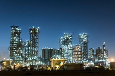 Borouge Petrochemical Complex in Al Ruwais, about 240km west of Abu Dhabi. Photo: Borouge