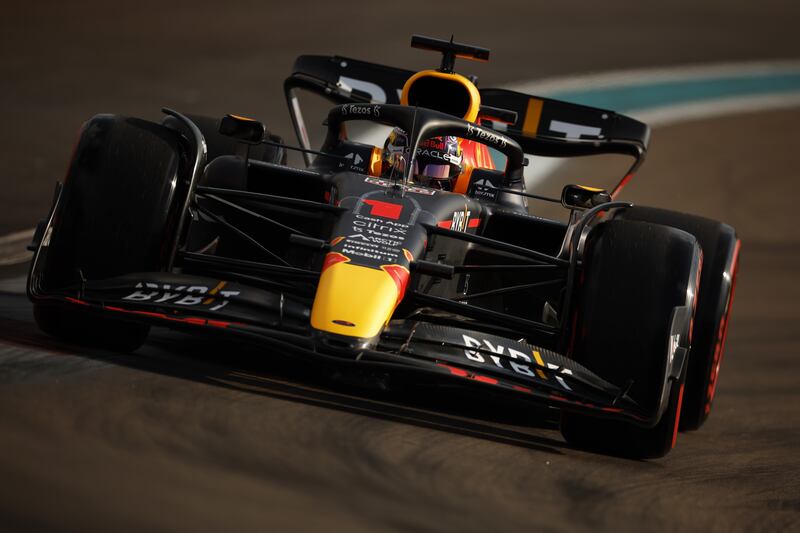 Red Bull driver Max Verstappen on track during practice ahead of the F1 Grand Prix of Miami. AFP
