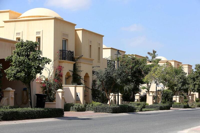 Emaar villas at Arabian Ranches in Dubai. Pawan Singh / The National