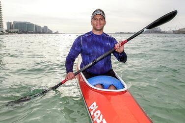 Abu Dhabi, United Arab Emirates, March 12, 2020. STORY BRIEF: Abu Dhabi man is one step closer to representing US team in Paralympics. SUBJECT NAME: Mike Ballard Victor Besa / The National Section: NA Reporter: Patrick Ryan