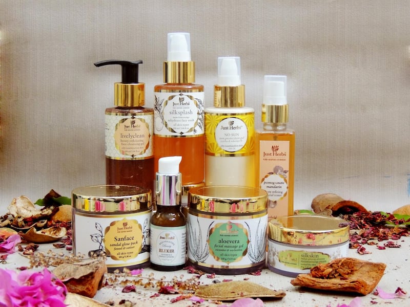 Products from Just Herbs. 