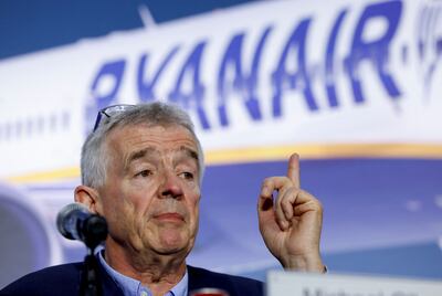 Ryanair chief executive Michael O'Leary says the airline's post-Covid recovery has been strong. Reuters