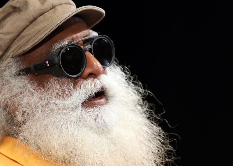 Indian spiritual leader Sadhguru is on a 100-day journey from the UK to India to raise awareness about the urgent need to save the soil. All photos Chris Whiteoak / The National