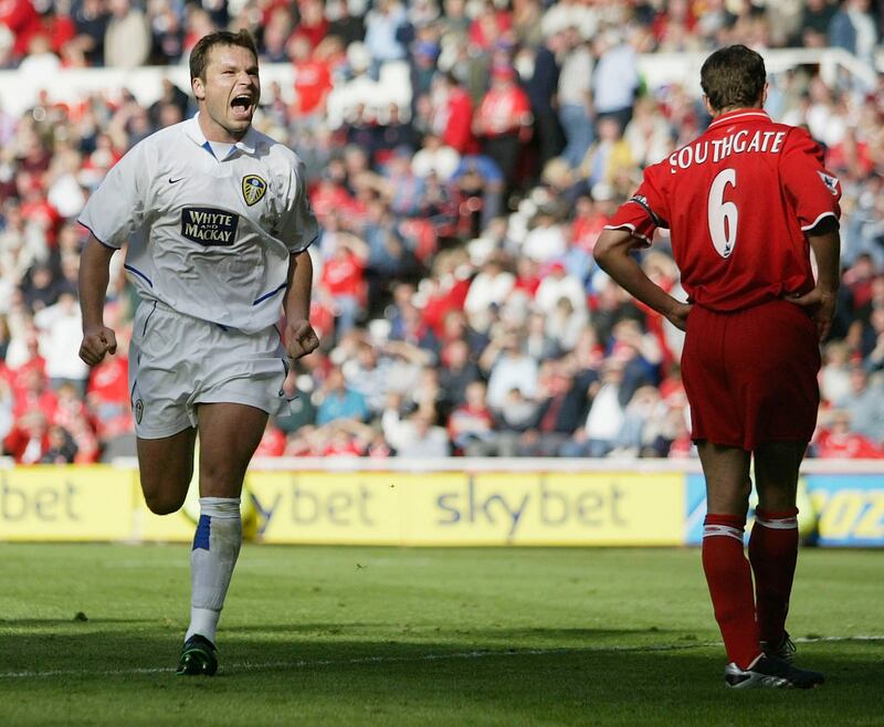 Leeds United - Mark Viduka (2002/03) 20 goals in 33 games. Getty 