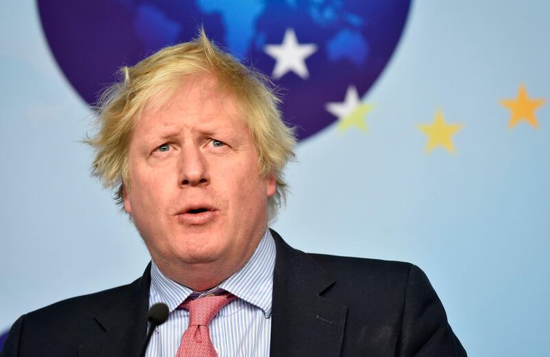 British Foreign Secretary Boris Johnson takes part in a press conference at the EU headquarters in Brussels on January 11, 2018.
Europe and Iran are to put on a united front in support of the landmark 2015 nuclear deal at talks in Brussels Thursday as Washington mulls reimposing sanctions on Tehran. / AFP PHOTO / POOL / JOHN THYS