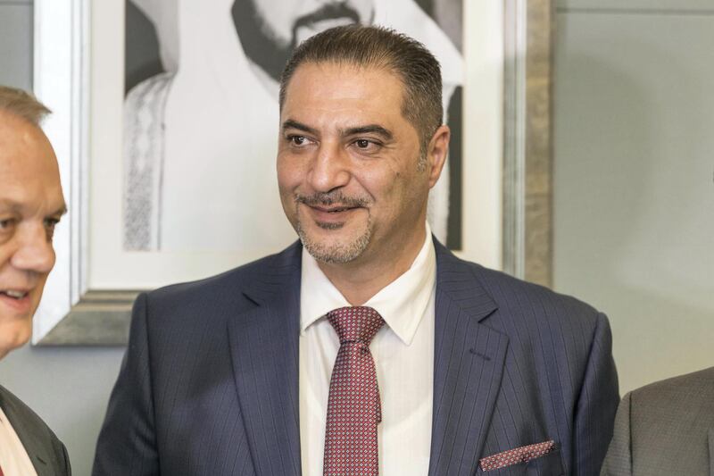 ABU DHABI, UNITED ARAB EMIRATES. 26 November 2017. Trade Bank of Iraq (TBI), a leading Government Bank in Iraq, opened a representative office at the Abu Dhabi Global Market. This expansion represents its first premises outside Iraq as a part of its regional expansion plan. Mr Mr. Faisal Al Haimus, Chairman of TBI. (Photo: Antonie Robertson/The National) Journalist: Samrad Khan. Section: Business.