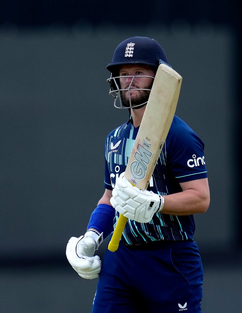 Ben Duckett was out for a duck, leaving England at 5-2. AP